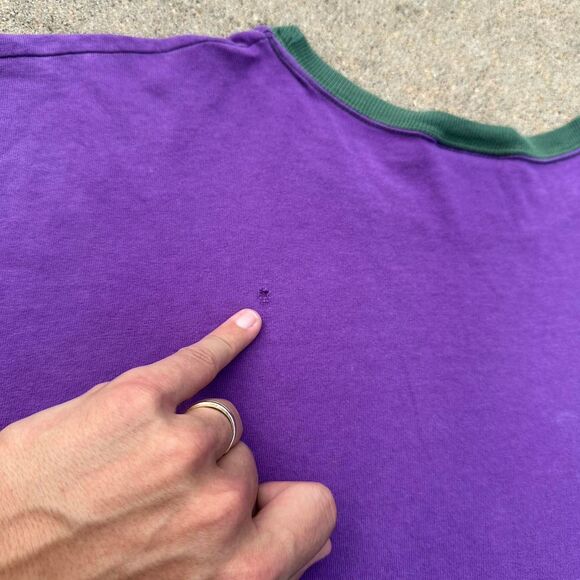 Vintage 90’s Macgregor Two Toned Sun Faded T Shirt - Picture 6 of 8